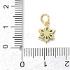 Brass Micro Pave Cubic Zirconia Pendants KK-H525-05C-G-3
