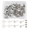 40Pcs 4 Size 304 Stainless Steel Stud Earring Findings STAS-YW0001-56-2