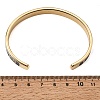 304 Stainless Steel Black Enamel Roman Numerals Open Cuff Bangles for Women SA-CBAC920-14G-5