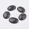 Natural Larvikite Flat Back Cabochons G-G741-30x40mm-04-1