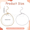 2Pcs 2 Colors 304 Stainless Steel Snake Chain Bracelets for Women BJEW-TADJ0001-02-3