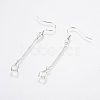 Brass Earring Hooks KK-I618-26S-RS-1