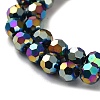 Electroplate Glass Bead Strands EGLA-R042-6mm-04-2