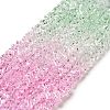 Transparent Glass Bead Strands GLAA-H023-02D-2