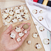 40Pcs 5 Styles Resin Buttons BUTT-WR0001-34-3