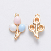 Brass Enamel Charms LS-KK-T049-040G-NF-2
