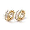 Rack Plating Brass Hoop Earrings for Women EJEW-A088-20G-1
