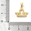 925 Sterling Silver Micro Pave Clear Cubic Zirconia Pendants LS-STER-Z012-06G-12-3