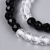 Transparent Glass Beads Strands GLAA-N074-01A-02-4