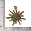 Tibetan Alloy Flower Pendant Cabochon Bezel Settings PALLOY-A13079-AB-NR-3