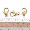Ion Plating(IP) 304 Stainless Steel Lobster Claw Clasps X-STAS-H353-F-02G-5