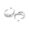 Non-Tarnish 304 Stainless Steel Twist Teardrop Stud Earrings EJEW-D095-05P-2
