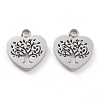 Non-Tarnish 304 Stainless Steel Charms STAS-Y002-05P-1
