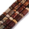 Natural Polychrome Jasper Picasso Jasper Beads Strands G-Q616-09K-2