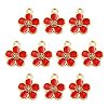 10Pcs Alloy Enamel Pendants FIND-FS0005-32F-1
