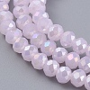Electroplate Glass Beads Strands EGLA-A034-P1mm-B12-3