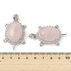 Natural Rose Quartz Pendants G-A095-04P-02-3