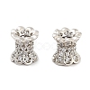 Brass Micro Pave Clear Cubic Zirconia Beads KK-P271-39A-02-1