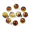 Transparent Crackle Acrylic Beads CACR-N002-16A-3