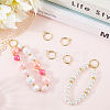 6Pcs Brass Spring Gate Rings KK-SC0006-40-3