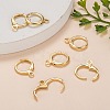 Brass Huggie Hoop Earring Findings X-KK-L179-04G-A-8
