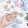 12Pcs 6 Styles Lantern Iron Connector Charms IFIN-PH0009-76-3
