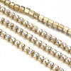 Brass Rhinestone Strass Chains CHC-T001-SS8-02C-3