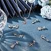 8Pcs 8 Style Rack Plating Brass Micro Pave Clear Cubic Zirconia Pendants ZIRC-OC0001-05P-4