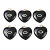 Natural Obsidian Pendants G-Z134-04F-1