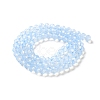 Baking Paint Transparent Glass Beads Strands DGLA-A034-J6MM-D01-2