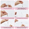 2-Tier Acrylic Riser Display Stands for Ice Cream Cone ODIS-WH0043-247-3