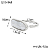 Anti-Tarnish 304 Stainless Steel Cuff Rings RJEW-OY001-07P-2