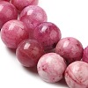 Natural Gemstone Hemimorphite Round Beads Strands G-L145-6mm-03-01-3