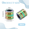 4Pcs Titanium Alloy Parachute Rope European Beads FIND-FG0005-43RC-2