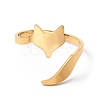 304 Stainless Steel Open Cuff Rings LS-RJEW-Q808-02F-G-2