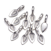 Tibetan Style Alloy Glue-on Flat Pad Bails AB3348Y-4