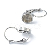 Tarnish Resistant 304 Stainless Steel Leverback Earring Findings KK-H152-09A-P-2