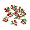 Brass Enamel Pendants KK-G462-22LG-3