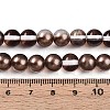 Baking Paint Transparent Glass Beads Strands DGLA-N011-8mm-09-4