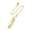 Rack Plating Brass Dowsing Pendulum Big Pendants KK-H444-01-2