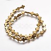 Non-magnetic Synthetic Hematite Beads Strands X-G-P218-17-01-2
