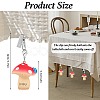 4Pcs Mushroom Resin Tablecloth Weights HJEW-SW00128-05-2