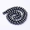 1 Strand Grade AAA Non-Magnetic Synthetic Hematite Round Beads Strands X-G-H1623-6mm-1-2