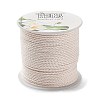 20M Polyester Braided Cord for Jewelry Making OCOR-G015-04A-12-2