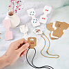 CRAFTDADY 220Pcs 11 Styles Paper Necklace Display Cards CDIS-CD0001-03-5