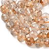 Natural Herkimer Diamond Beads Strands G-Z115-C03-8mm-4
