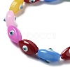 Opaque Color Glass Beads Strands GLAA-P057-A08-2
