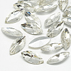 Pointed Back Glass Rhinestone Cabochons RGLA-T083-6x12mm-01-1