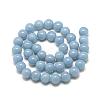 Natural Angelite Beads Strands G-R432-15-8mm-2