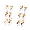 304 Stainless Steel Stud Earrings EJEW-I229-02G-A-1